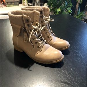 Beige Boots